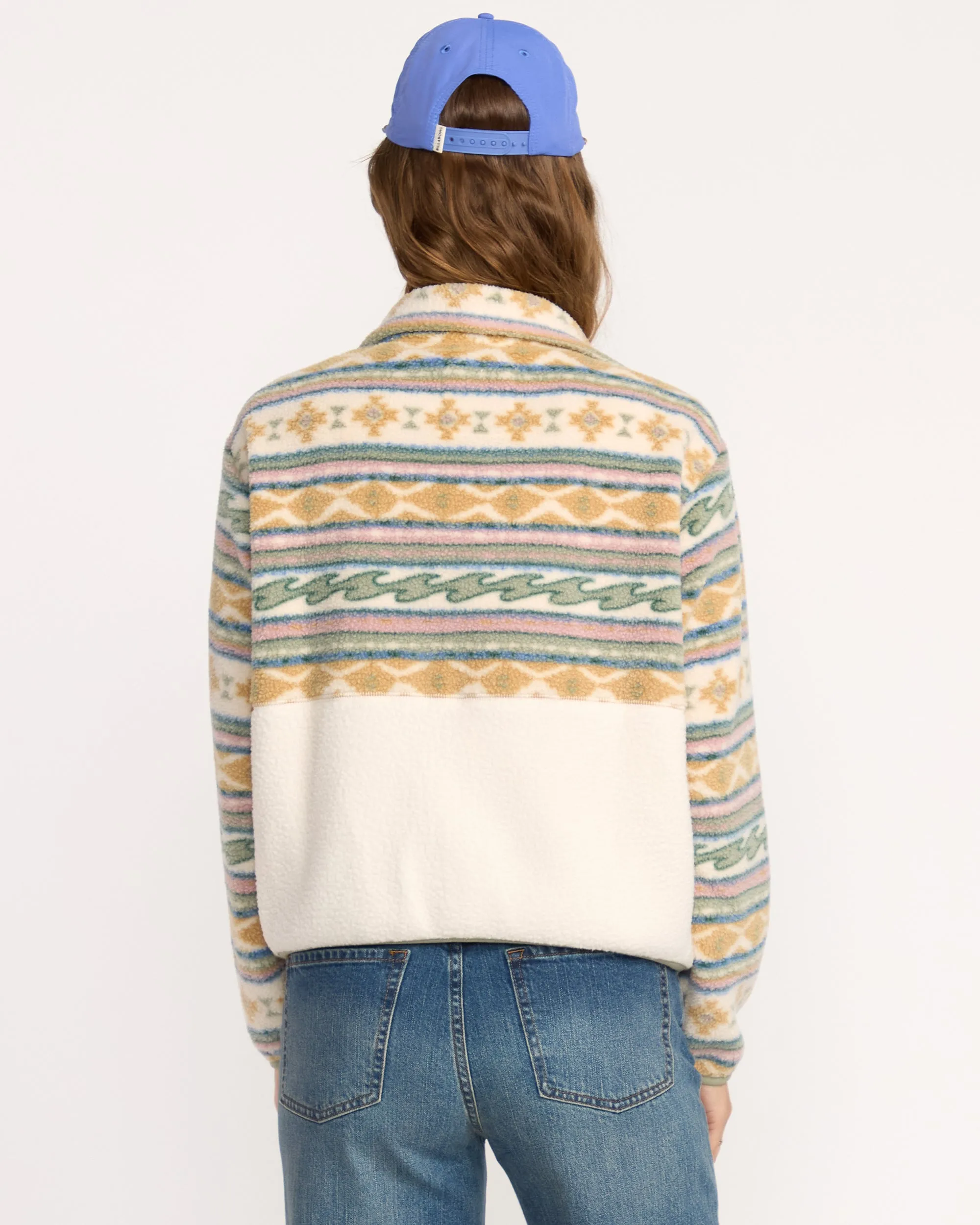 A/Div Rock Jetty Mock Neck Zip Fleece - Whitecap sold by Billabong product image thumbnail 2