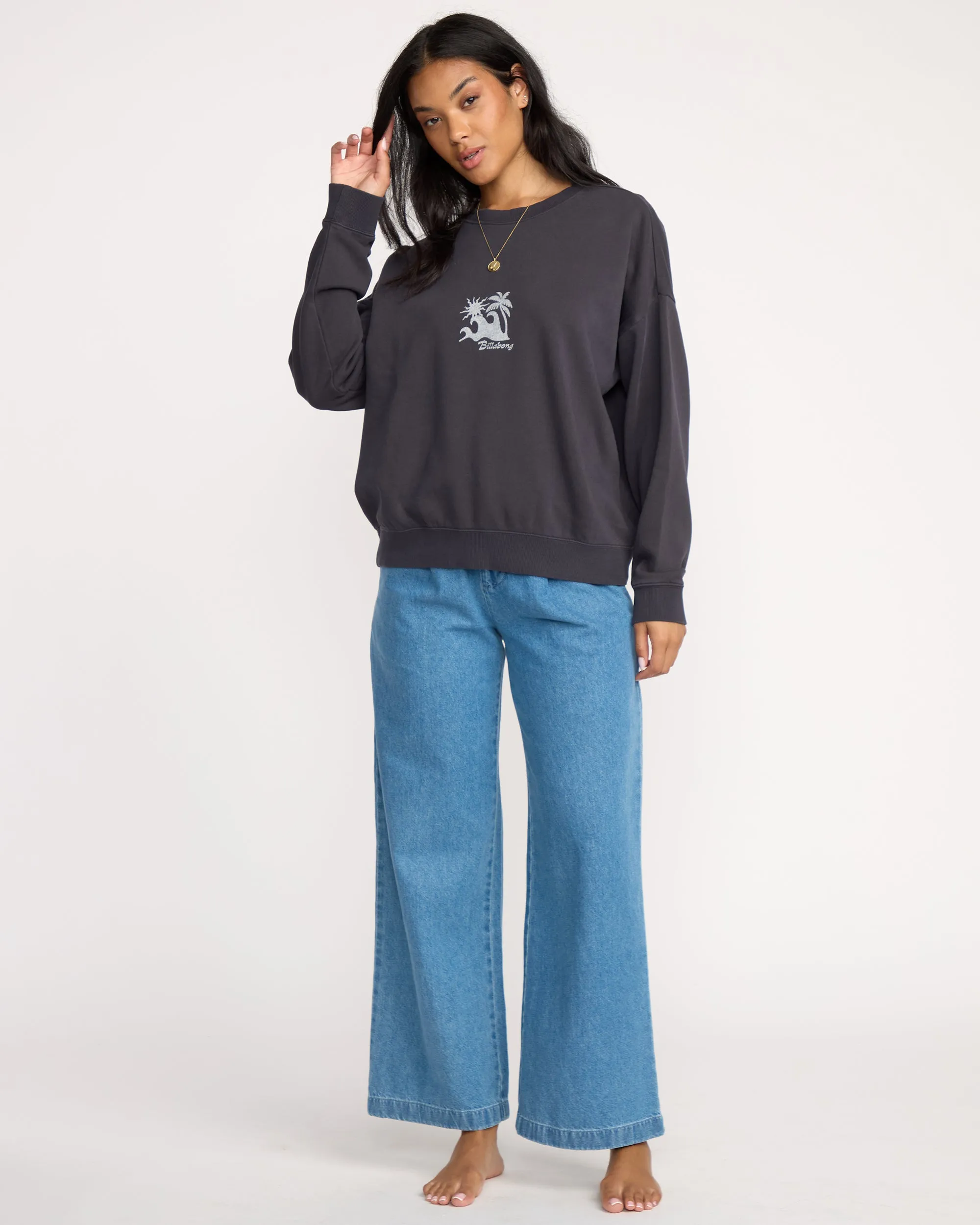Echo Crewneck Sweatshirt - Black Sands sold by Billabong product image thumbnail 4