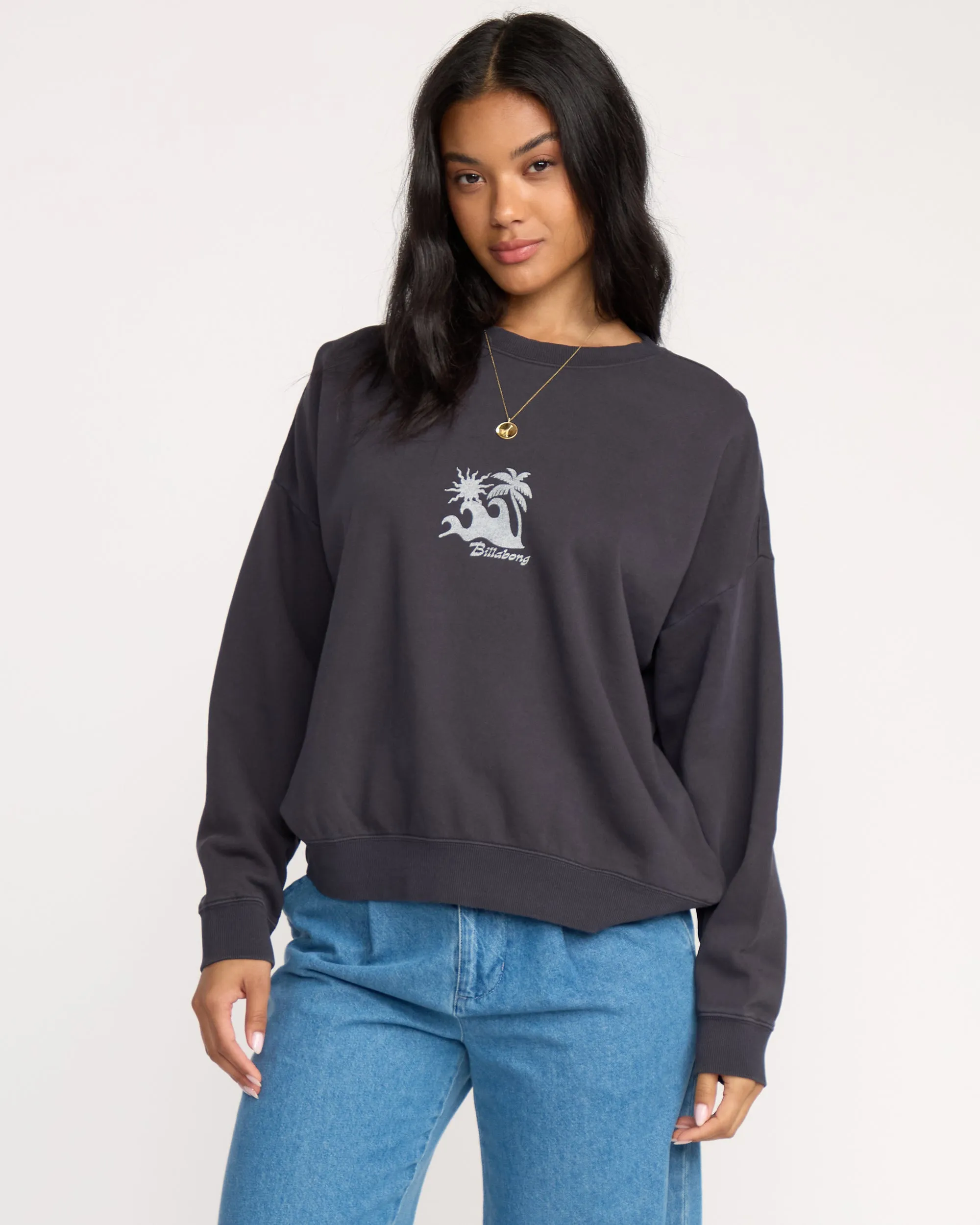 Echo Crewneck Sweatshirt - Black Sands sold by Billabong