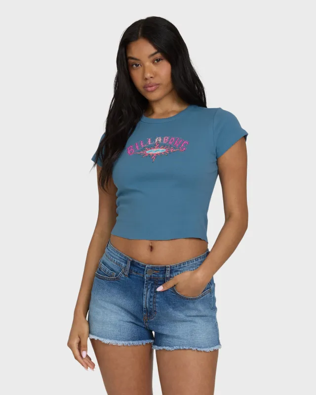 Warm Sunrays Short Sleeve T-Shirt - Blue Shadow made by Billabong