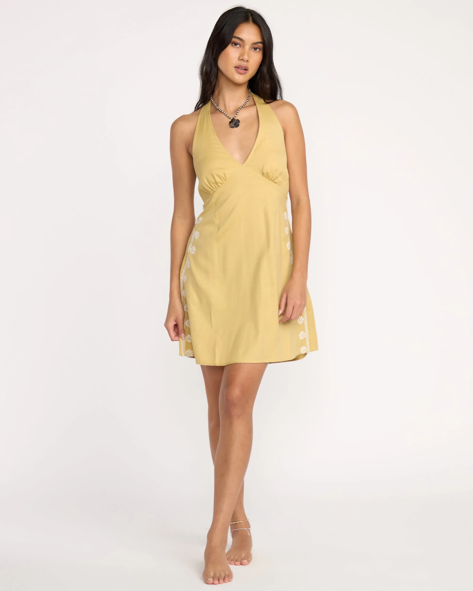 Sunny Sometimes Dress - Light Olive sold by Billabong