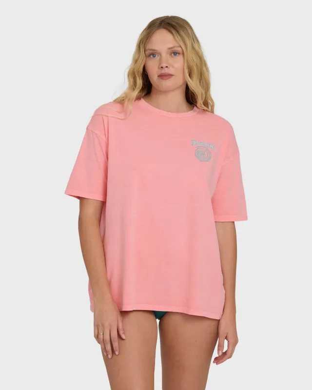 Newest Tour Short Sleeve T-Shirt - Flamingo made by Billabong