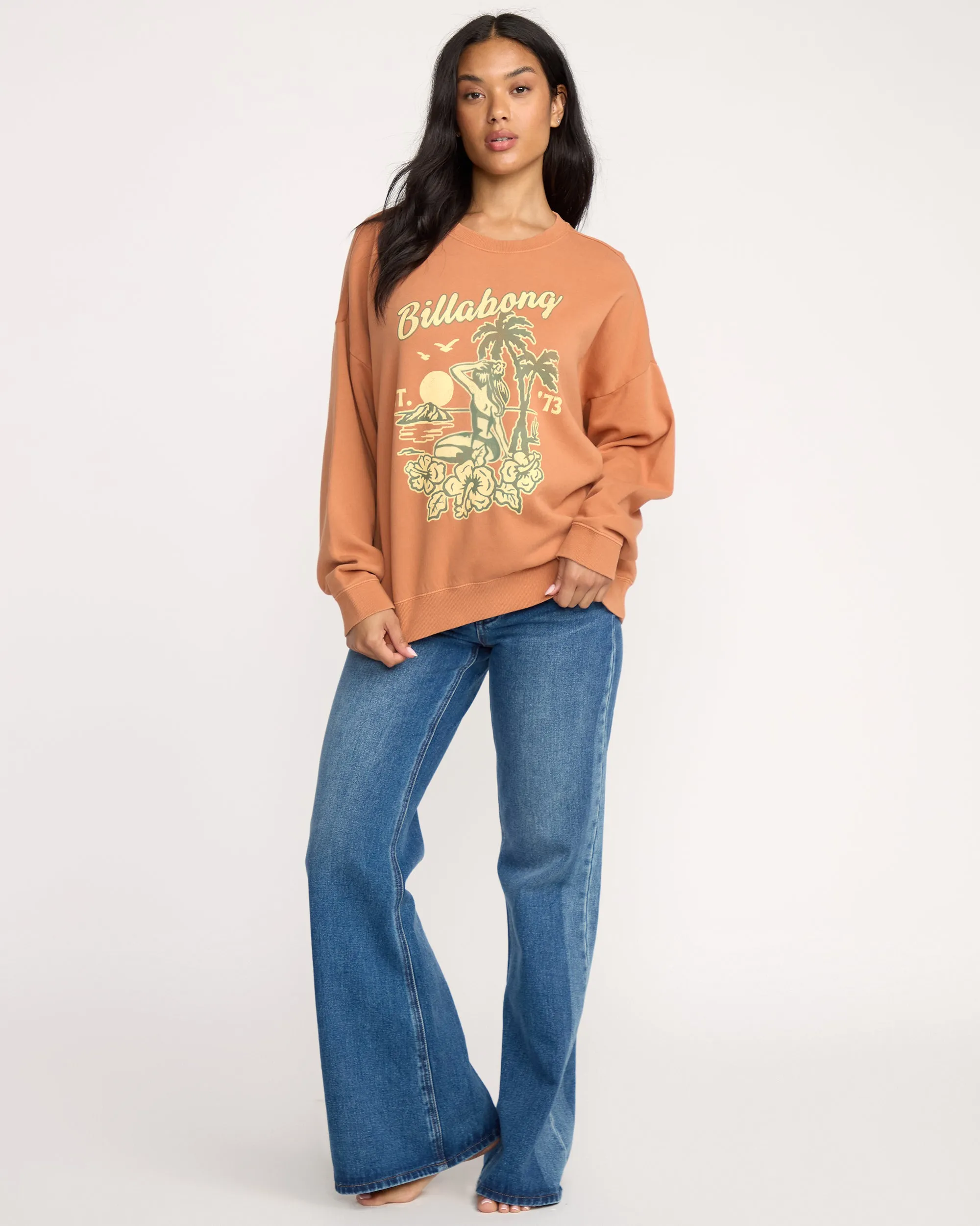 Echo Crewneck Sweatshirt - Sunburnt sold by Billabong product image thumbnail 4