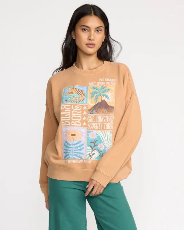 Echo Crewneck Sweatshirt - Dusty Trails sold by Billabong