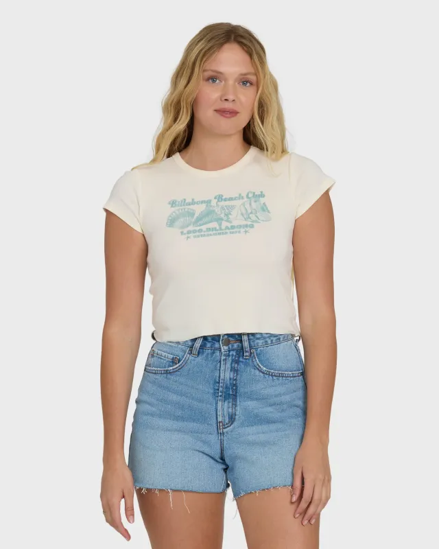 Beach Club Short Sleeve T-Shirt - Whitecap sold by Billabong