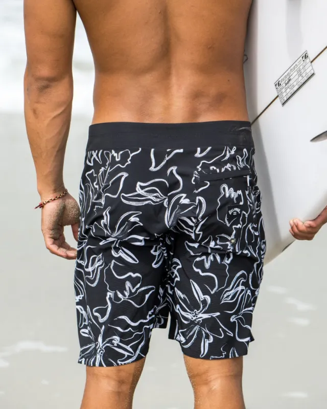 Sundays Airlite 19" Boardshorts - Black White sold by Billabong