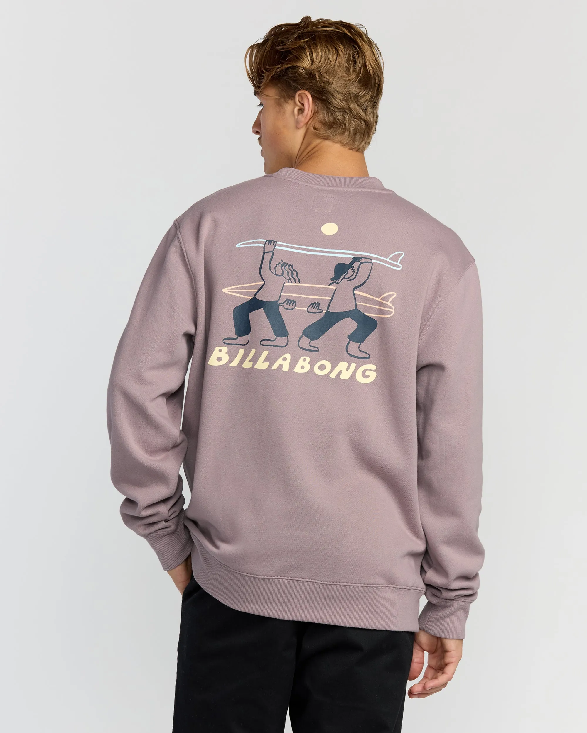 Split The Peak Crewneck Sweatshirt - Purple Ash sold by Billabong product image thumbnail 2