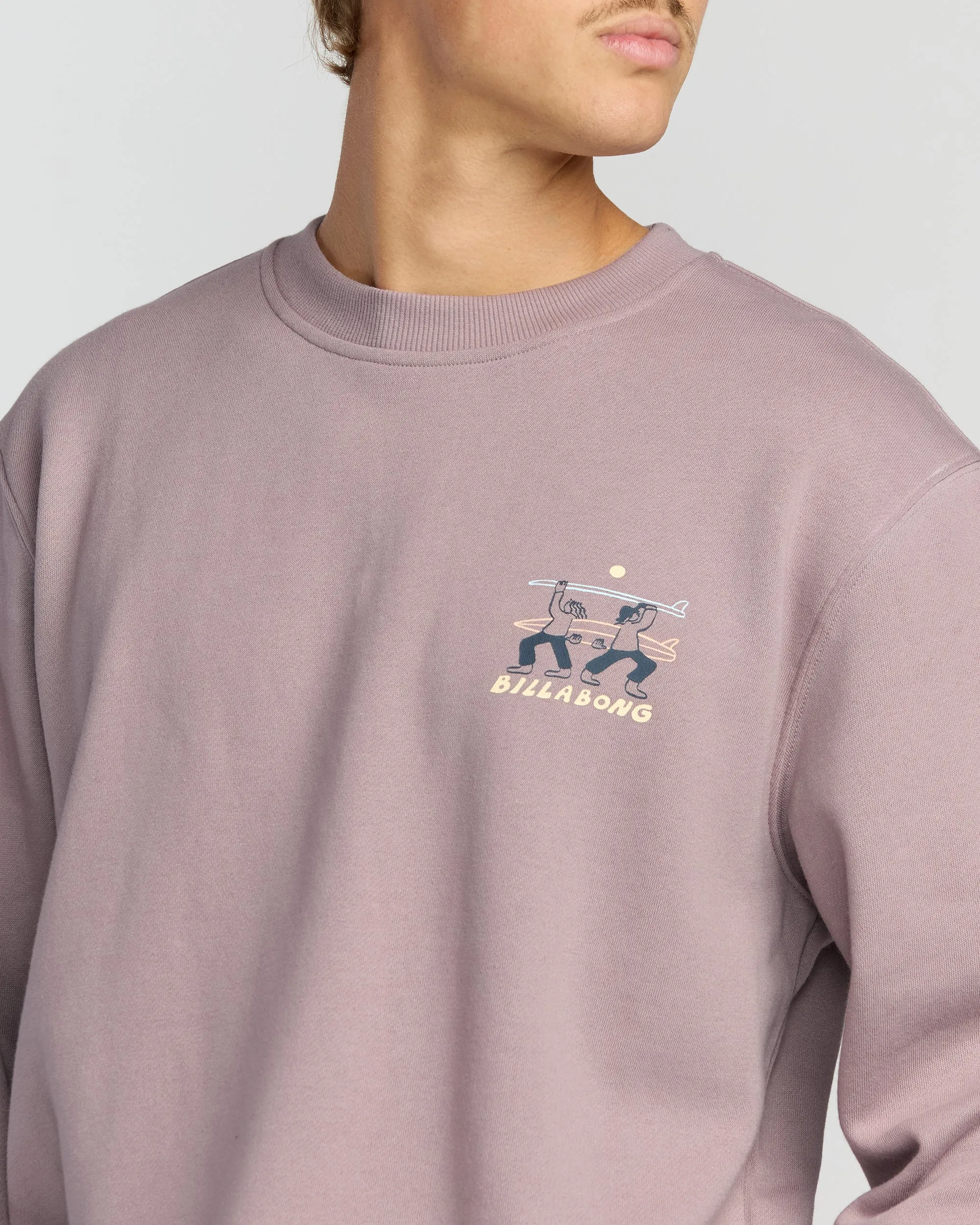 Split The Peak Crewneck Sweatshirt - Purple Ash sold by Billabong product image thumbnail 5