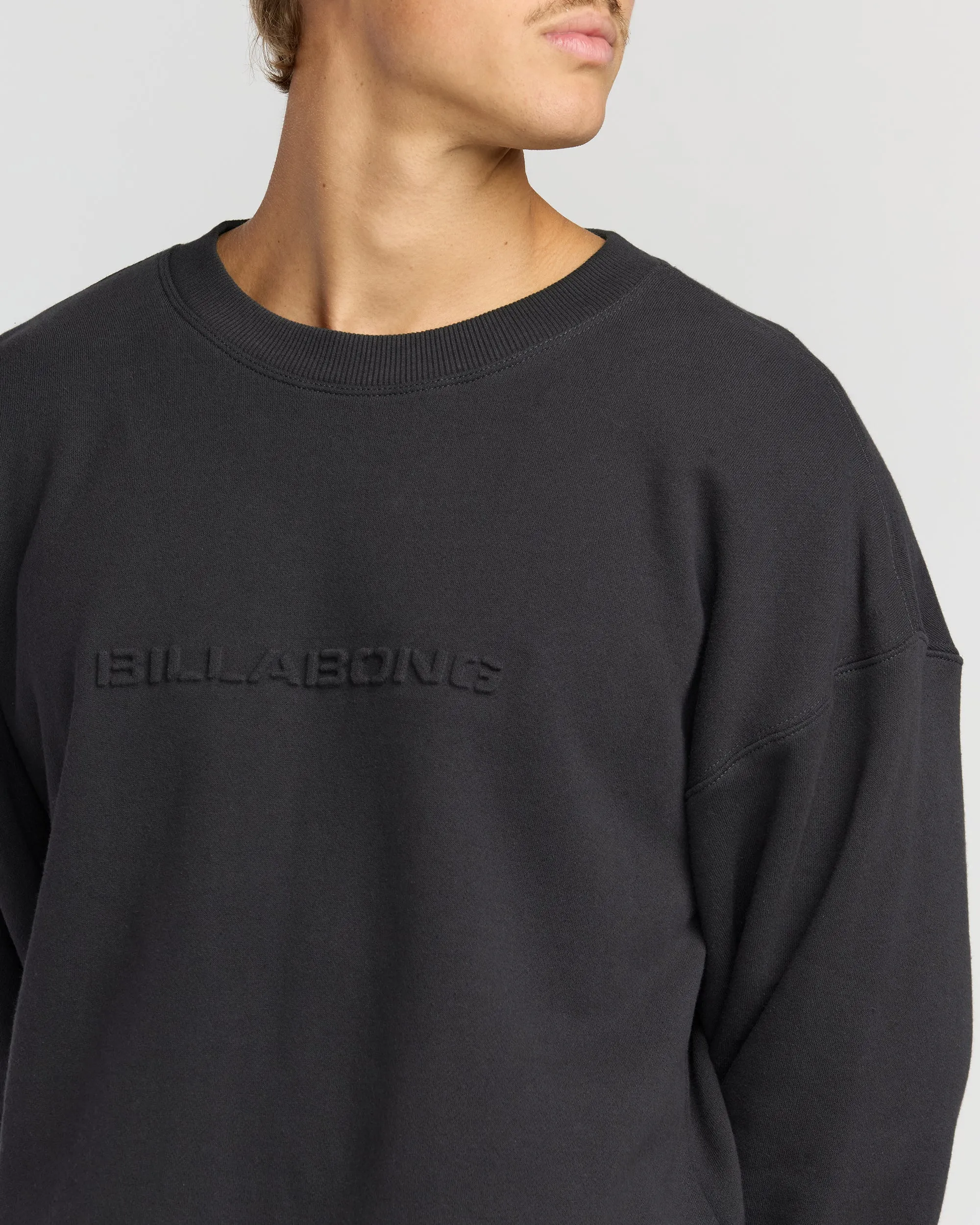 Iconic Emboss Crewneck Sweatshirt - Black sold by Billabong product image thumbnail 5
