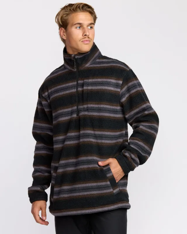 Boundary Mock Sweatshirt - Black sold by Billabong