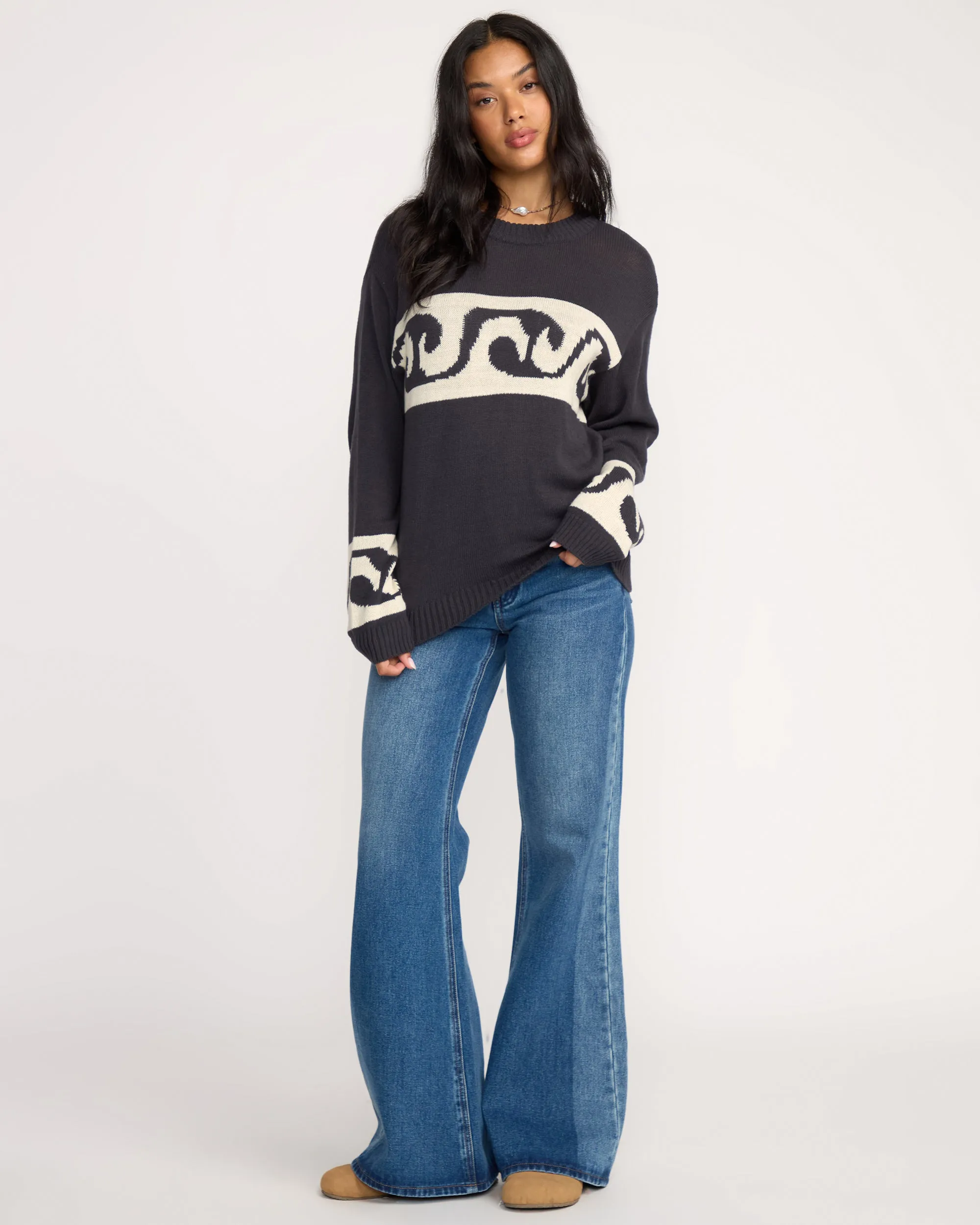 Wave Fade Sweater - Black Sands sold by Billabong product image thumbnail 5