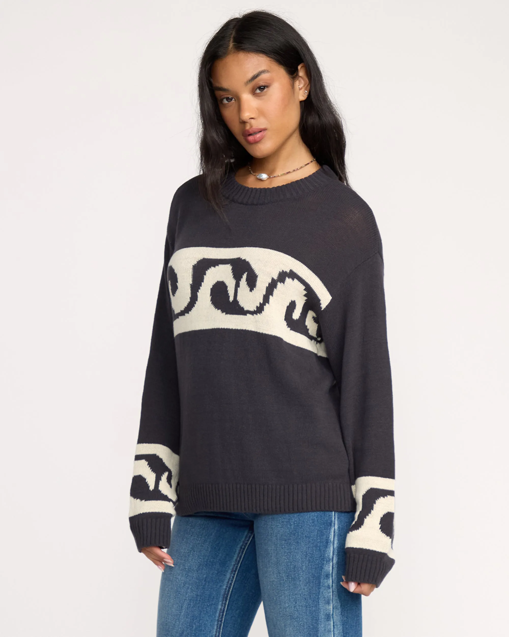 Wave Fade Sweater - Black Sands sold by Billabong product image thumbnail 4