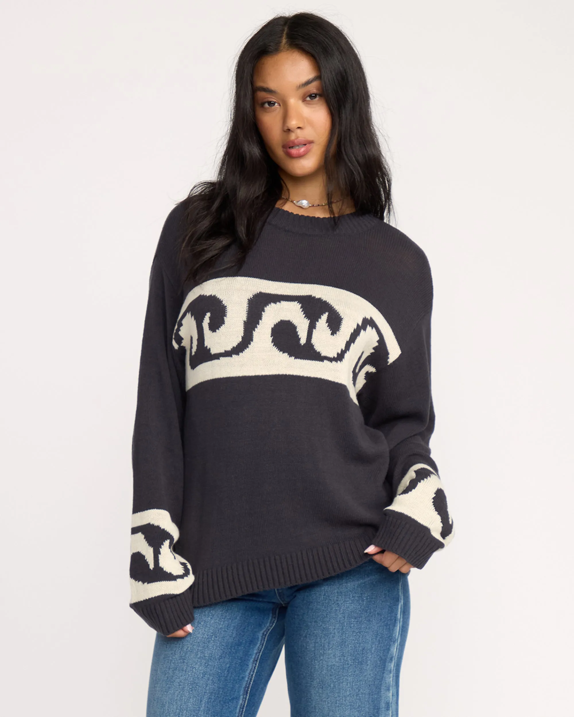 Wave Fade Sweater - Black Sands sold by Billabong product image thumbnail 2
