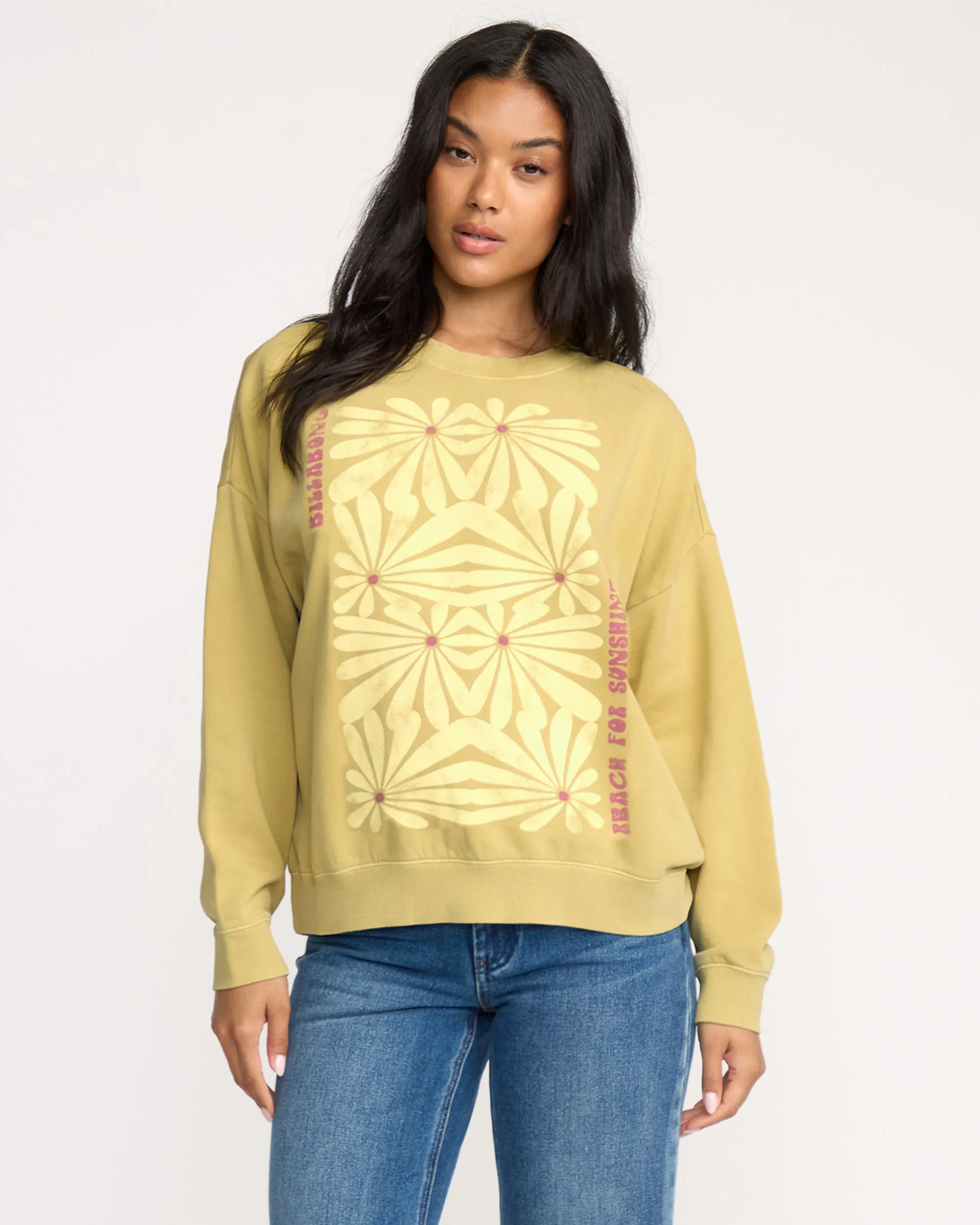 Echo Crewneck Sweatshirt - Light Olive sold by Billabong product image thumbnail 2