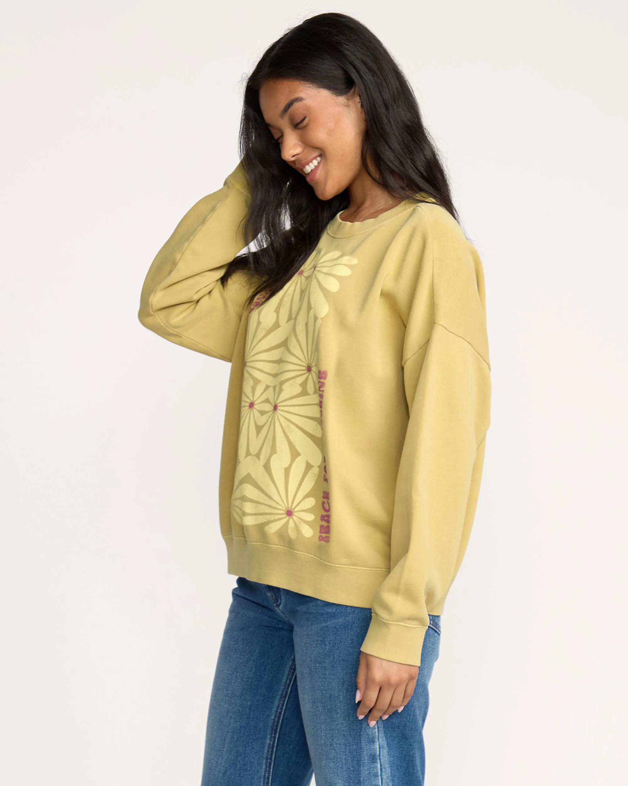 Echo Crewneck Sweatshirt - Light Olive sold by Billabong product image thumbnail 4