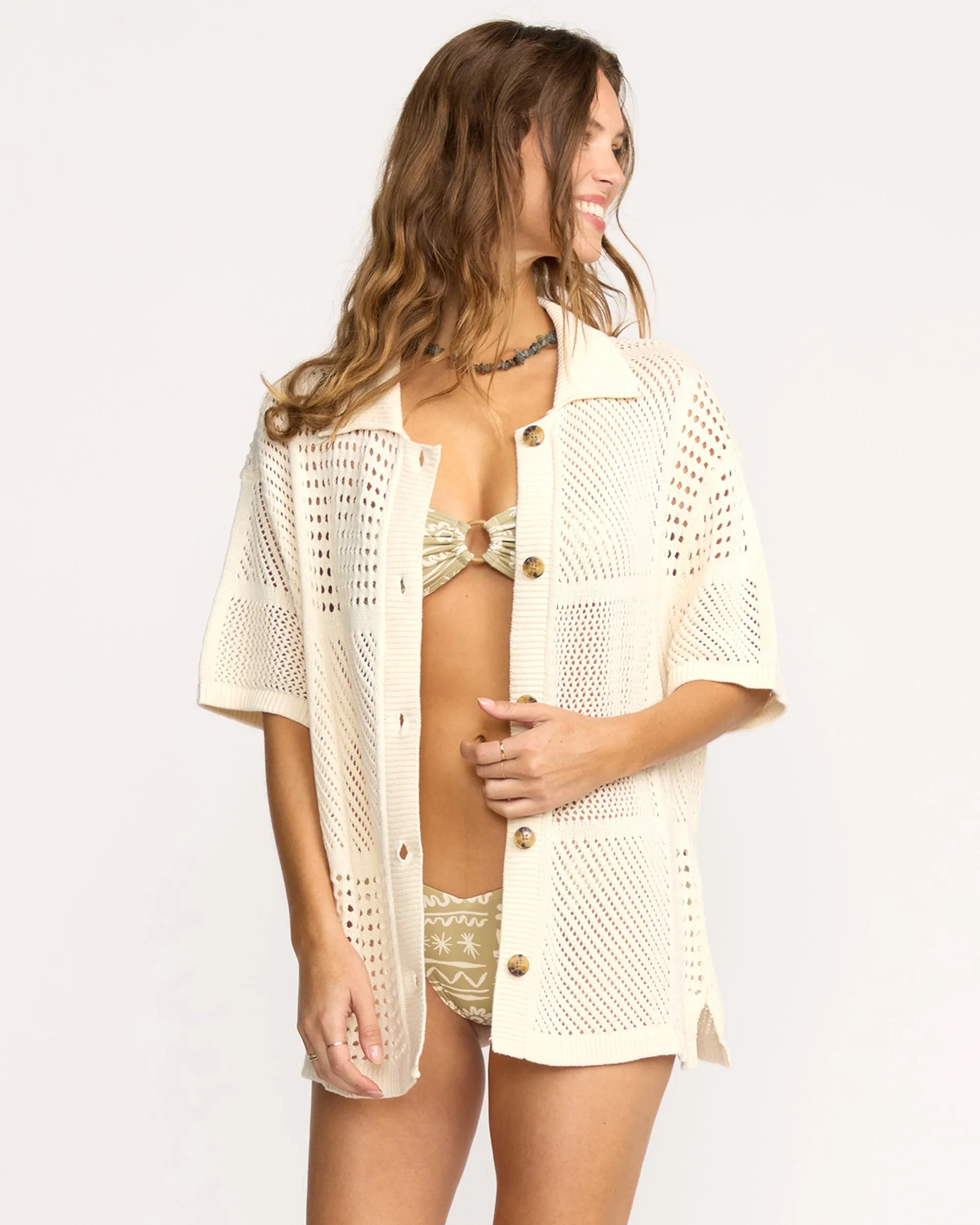 Cool Down Short Sleeve Sweater - Whitecap sold by Billabong product image thumbnail 4
