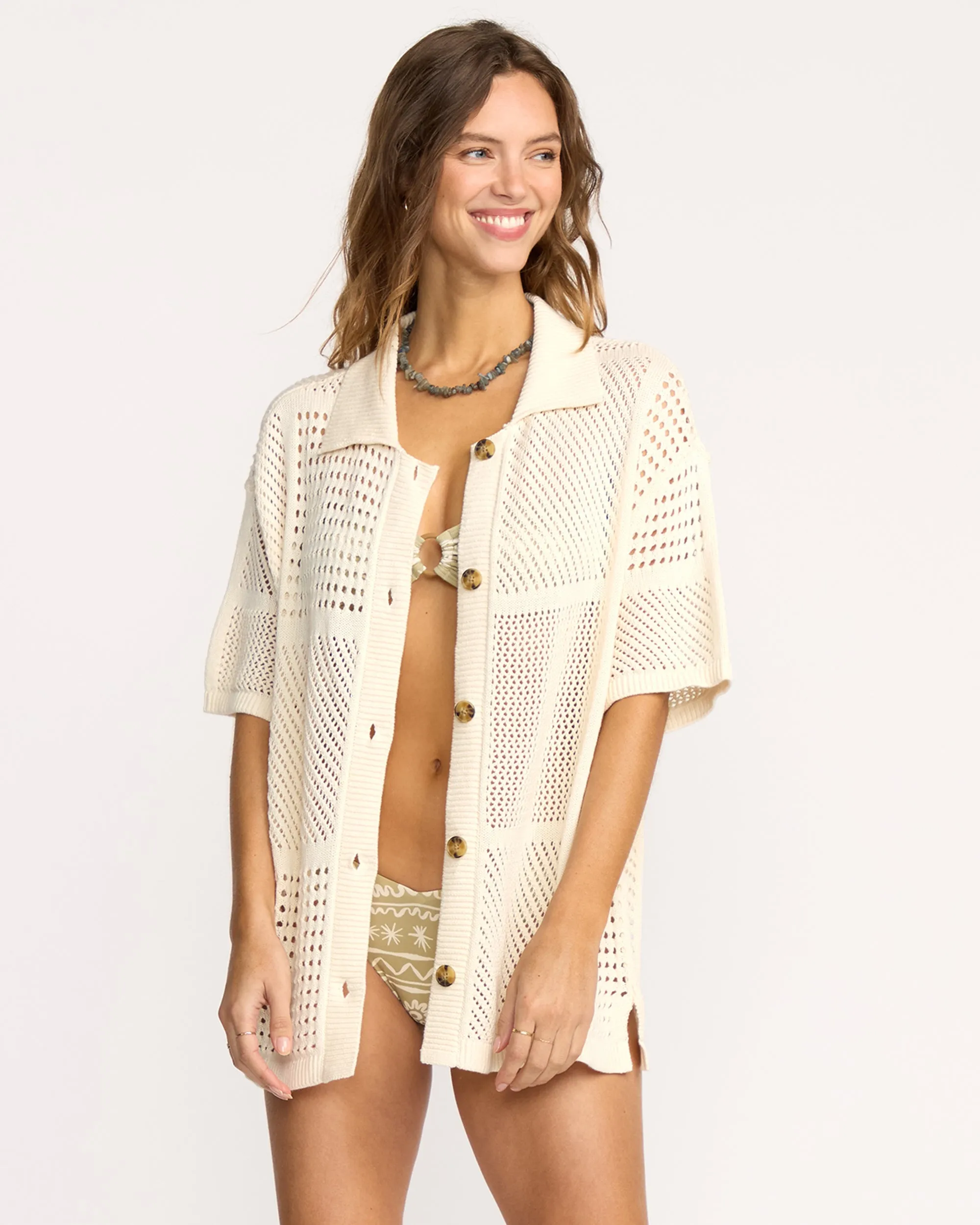 Cool Down Short Sleeve Sweater - Whitecap sold by Billabong product image thumbnail 2