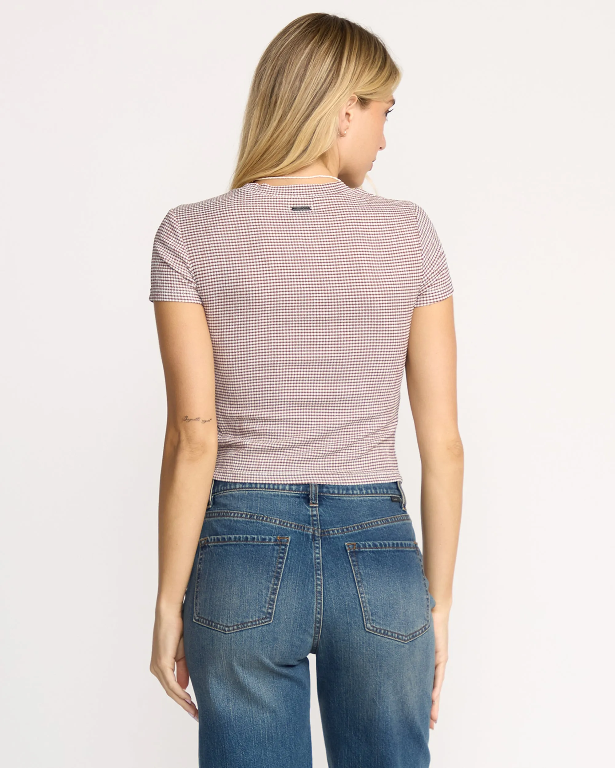 Checked Out Knit T-Shirt - Espresso sold by Billabong product image thumbnail 3