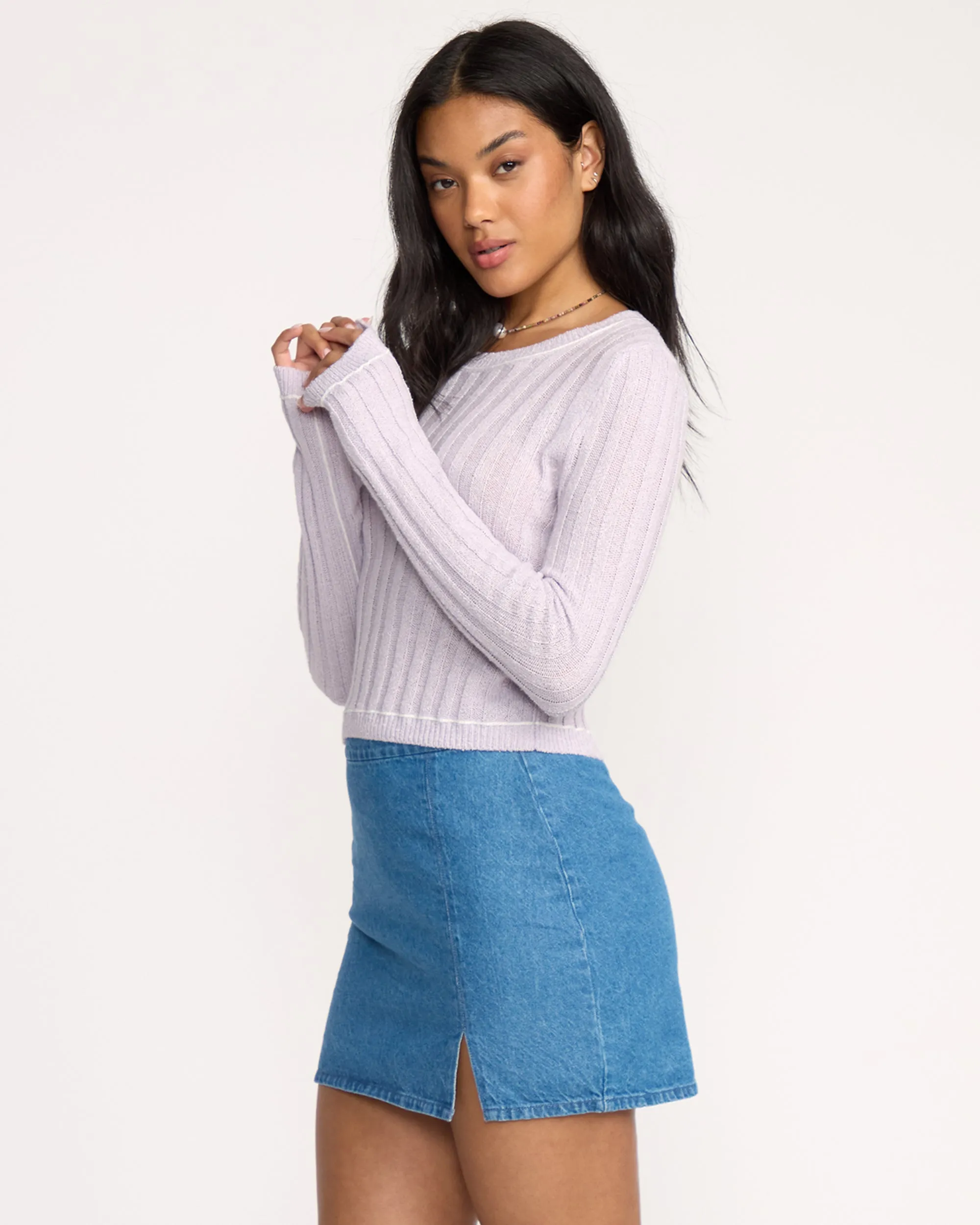 Clare Sweater - Violet Ice sold by Billabong product image thumbnail 5