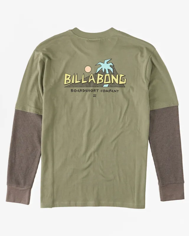 Boys United Long Sleeve T-Shirt - Sage sold by Billabong