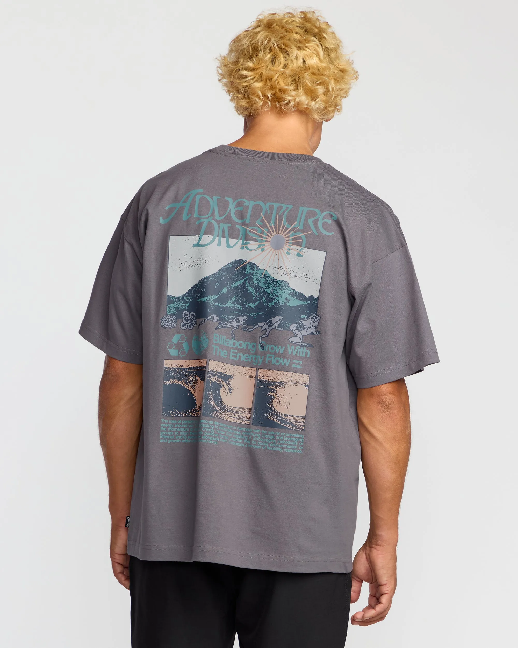 Grow OG A/Div Short Sleeve T-Shirt - Grey Violet sold by Billabong product image thumbnail 3