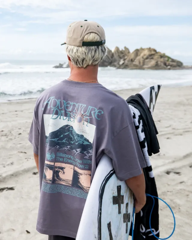 Grow OG A/Div Short Sleeve T-Shirt - Grey Violet made by Billabong