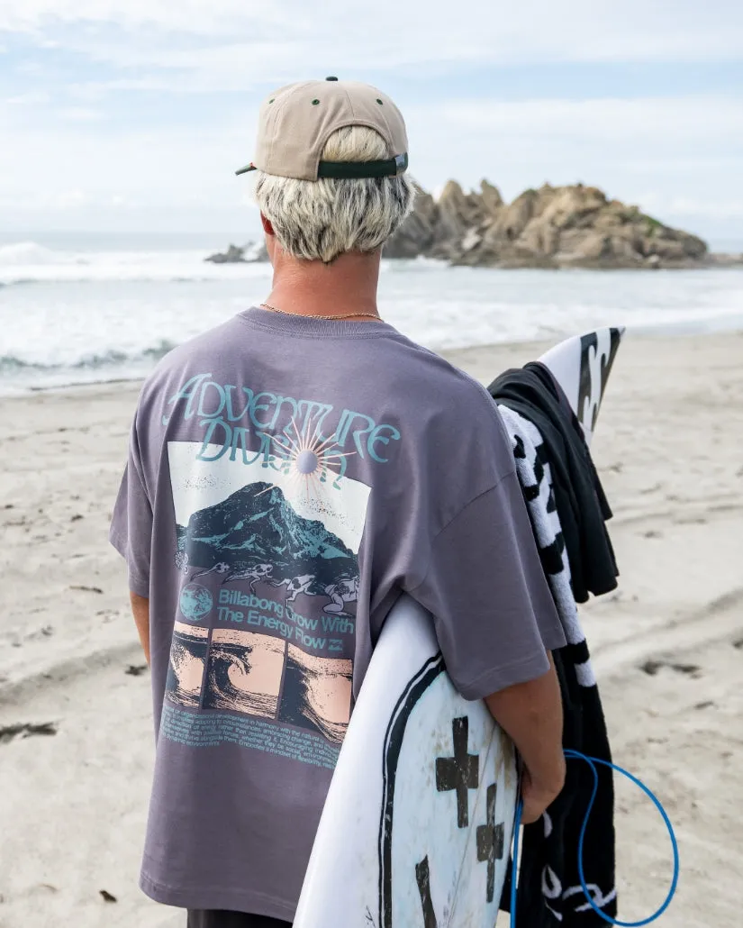 Grow OG A/Div Short Sleeve T-Shirt - Grey Violet sold by Billabong