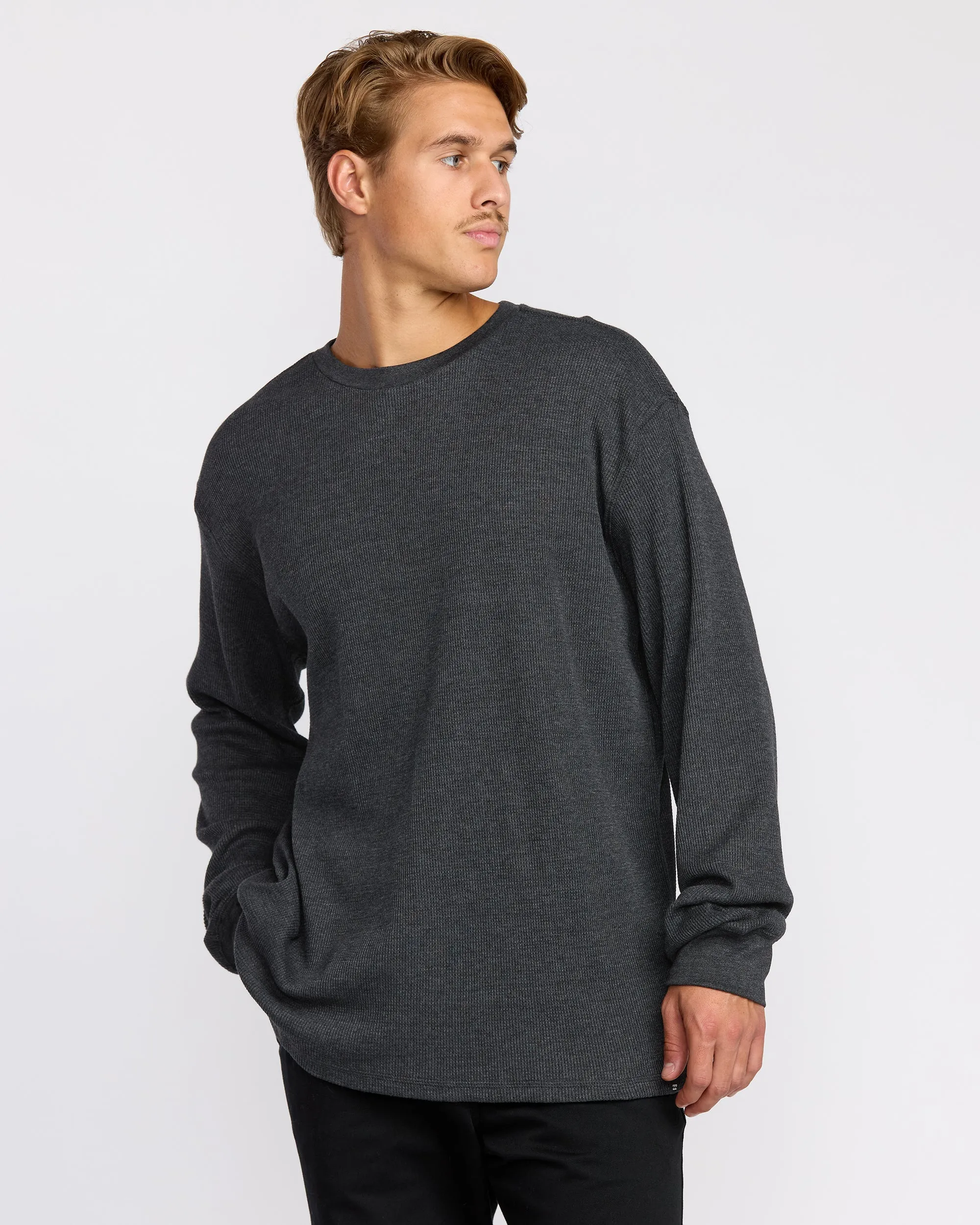 Essential Thermal Top - Black Heather sold by Billabong