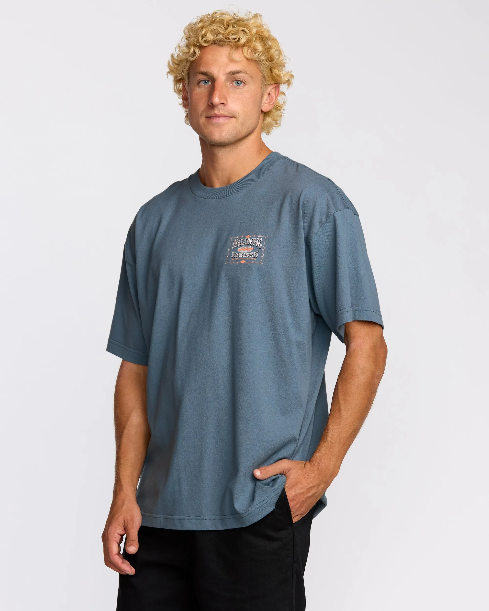 Double Spread OG Short Sleeve T-Shirt - Steel Blue sold by Billabong product image thumbnail 4