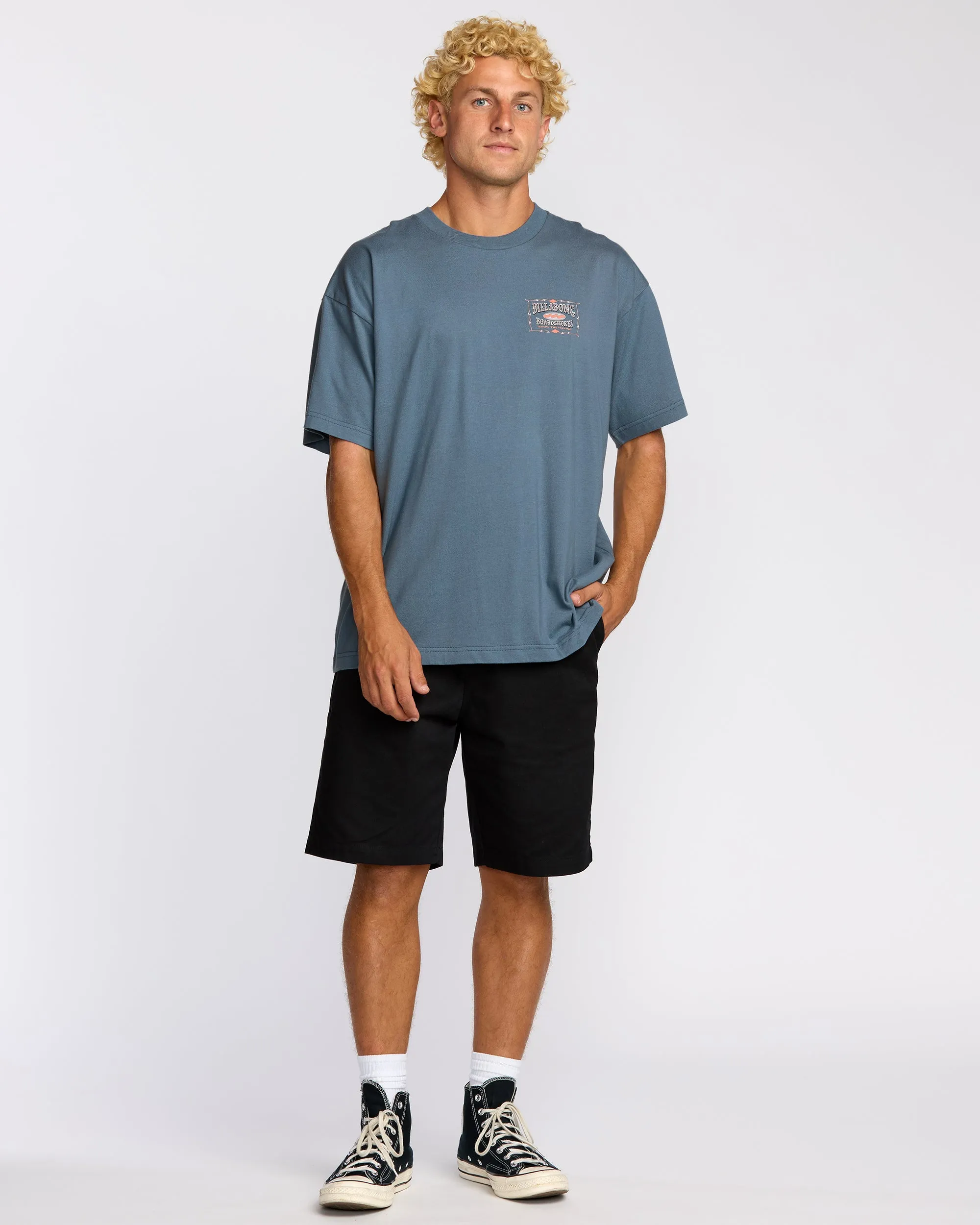 Double Spread OG Short Sleeve T-Shirt - Steel Blue sold by Billabong product image thumbnail 5