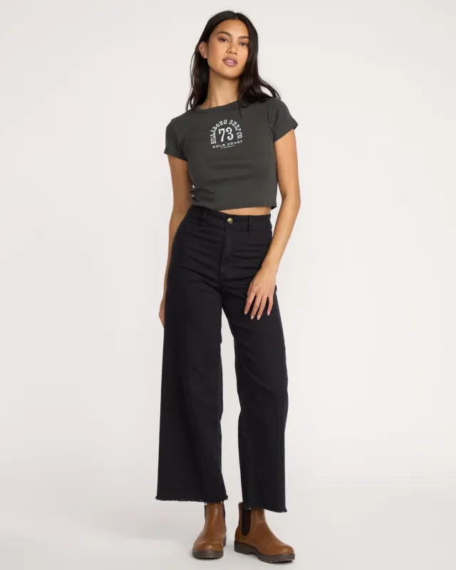 Free Fall High-Waist Pants - Black sold by Billabong