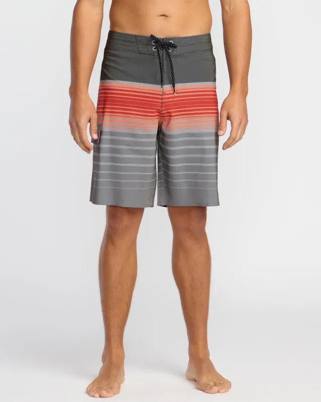 All Day Stripe Pro Performance 20" Boardshorts - Sunset sold by Billabong