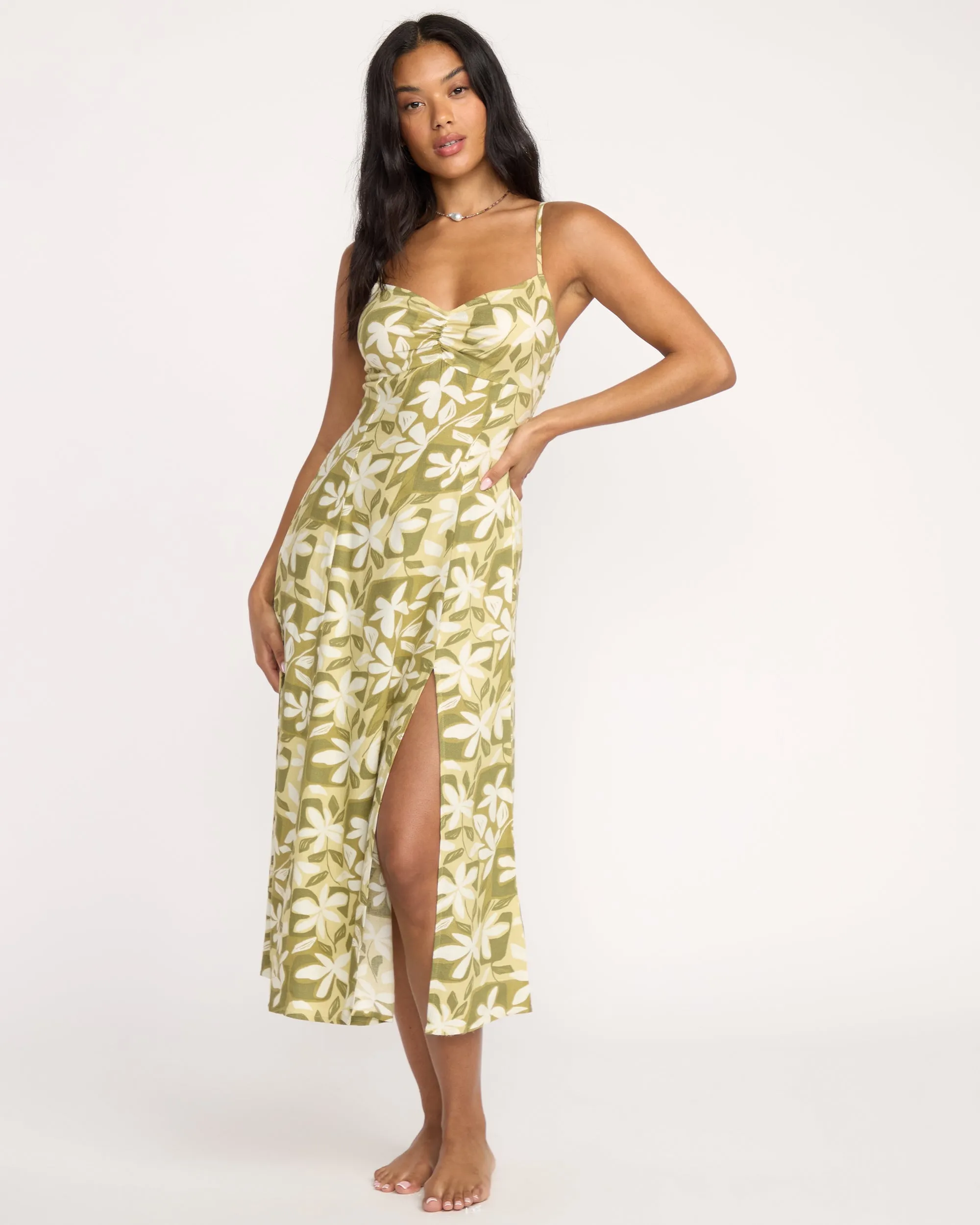 Sunset Love Dress - Light Olive sold by Billabong product image thumbnail 4