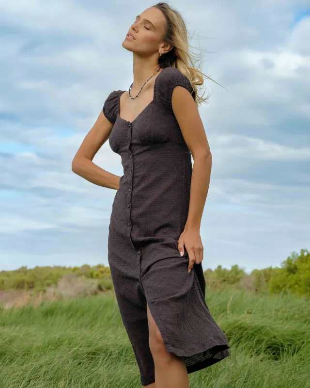 Distant Tides Dress - Black Sands sold by Billabong