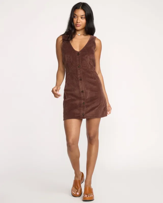 Last Waves Dress - Espresso made by Billabong