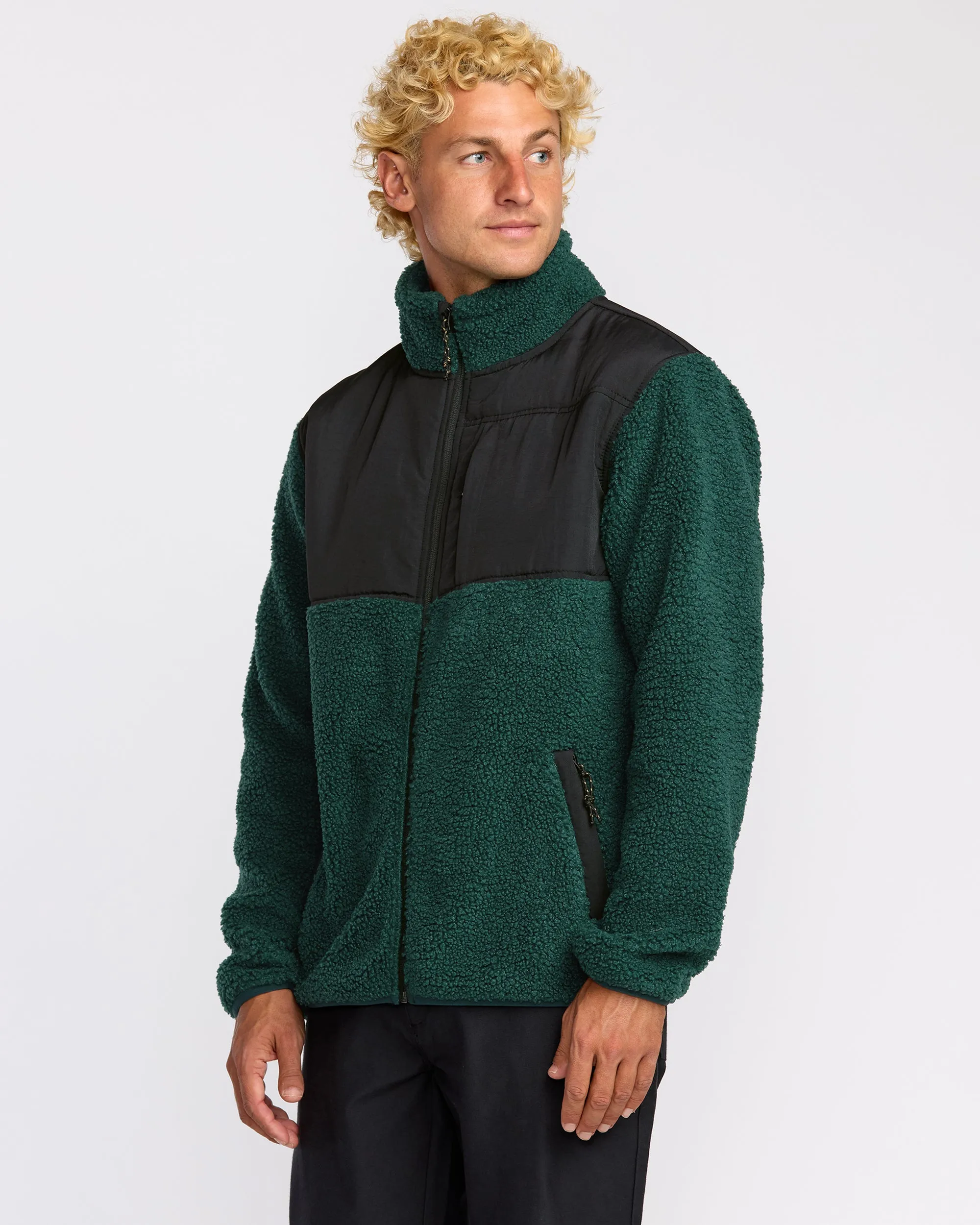 Boundary Summit Zip Sweatshirt - Pine sold by Billabong product image thumbnail 3