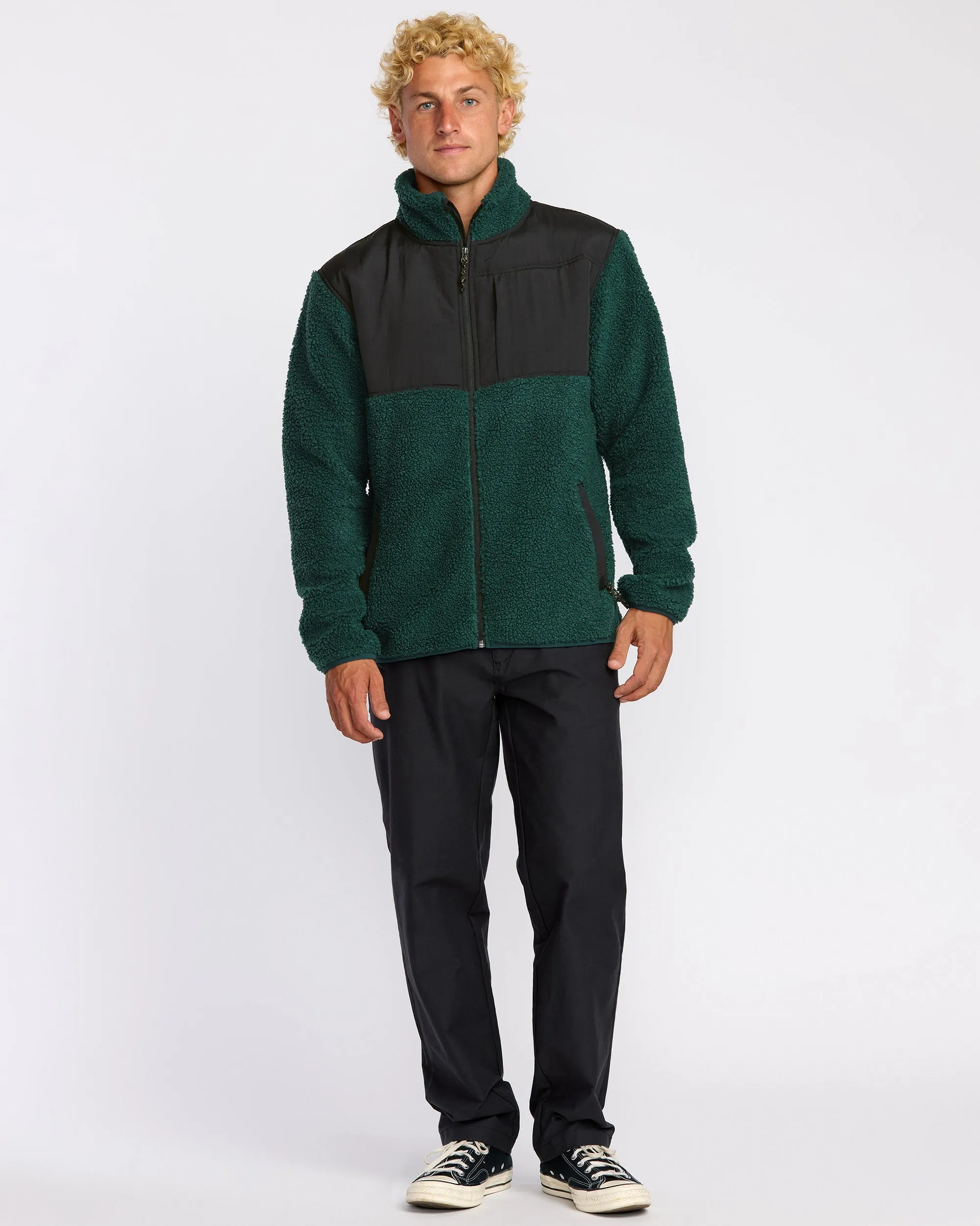 Boundary Summit Zip Sweatshirt - Pine sold by Billabong product image thumbnail 4