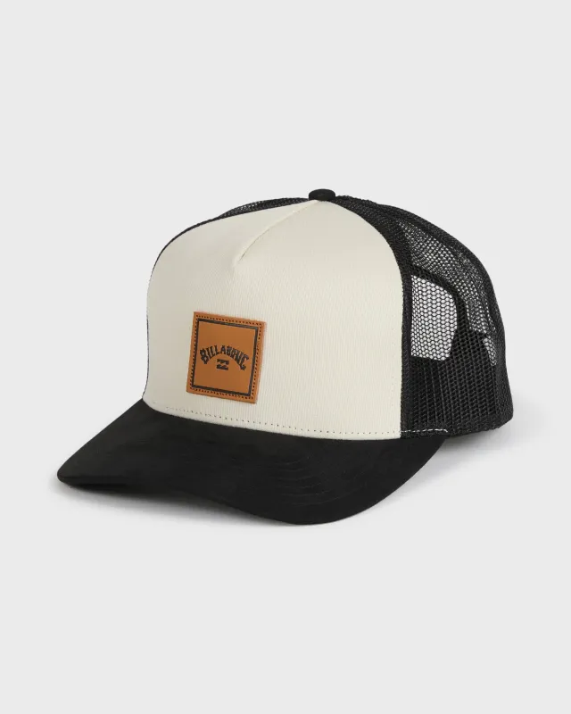 Stacked Trucker Hat - Black White sold by Billabong