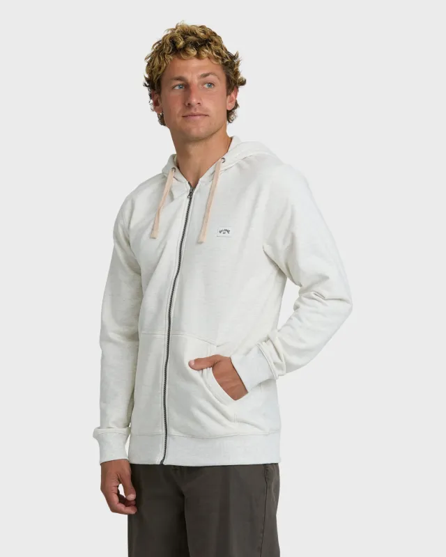 All Day Zip Sweatshirt - Light Gray Heather sold by Billabong