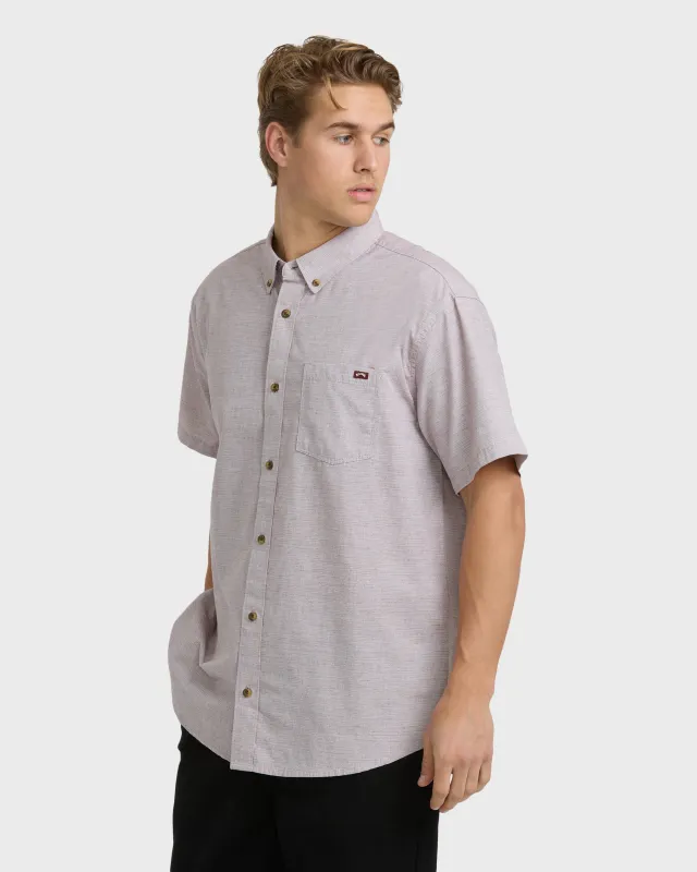 All Day Short Sleeve Shirt - Plum sold by Billabong