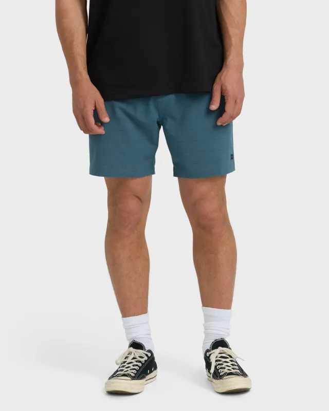 Crossfire Submersible 17" Hybrid Shorts - Real Teal sold by Billabong