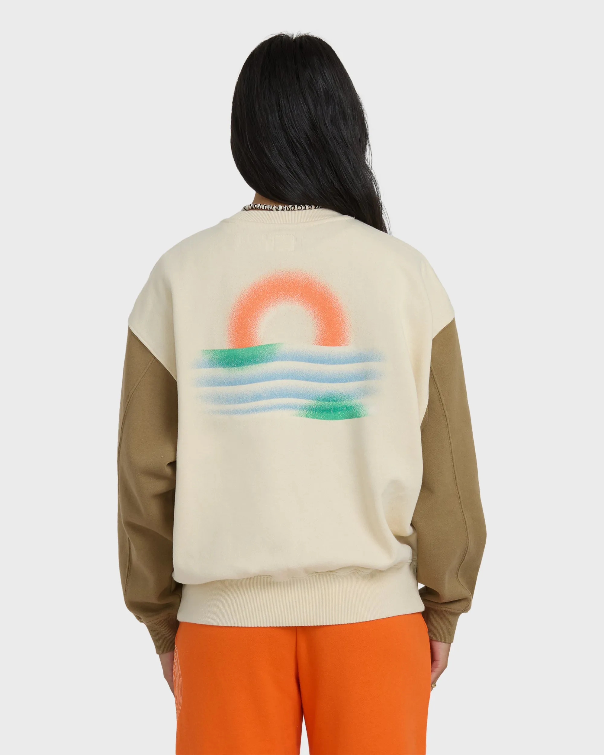 Schuyler Crewneck Sweatshirt - Whitecap sold by Billabong