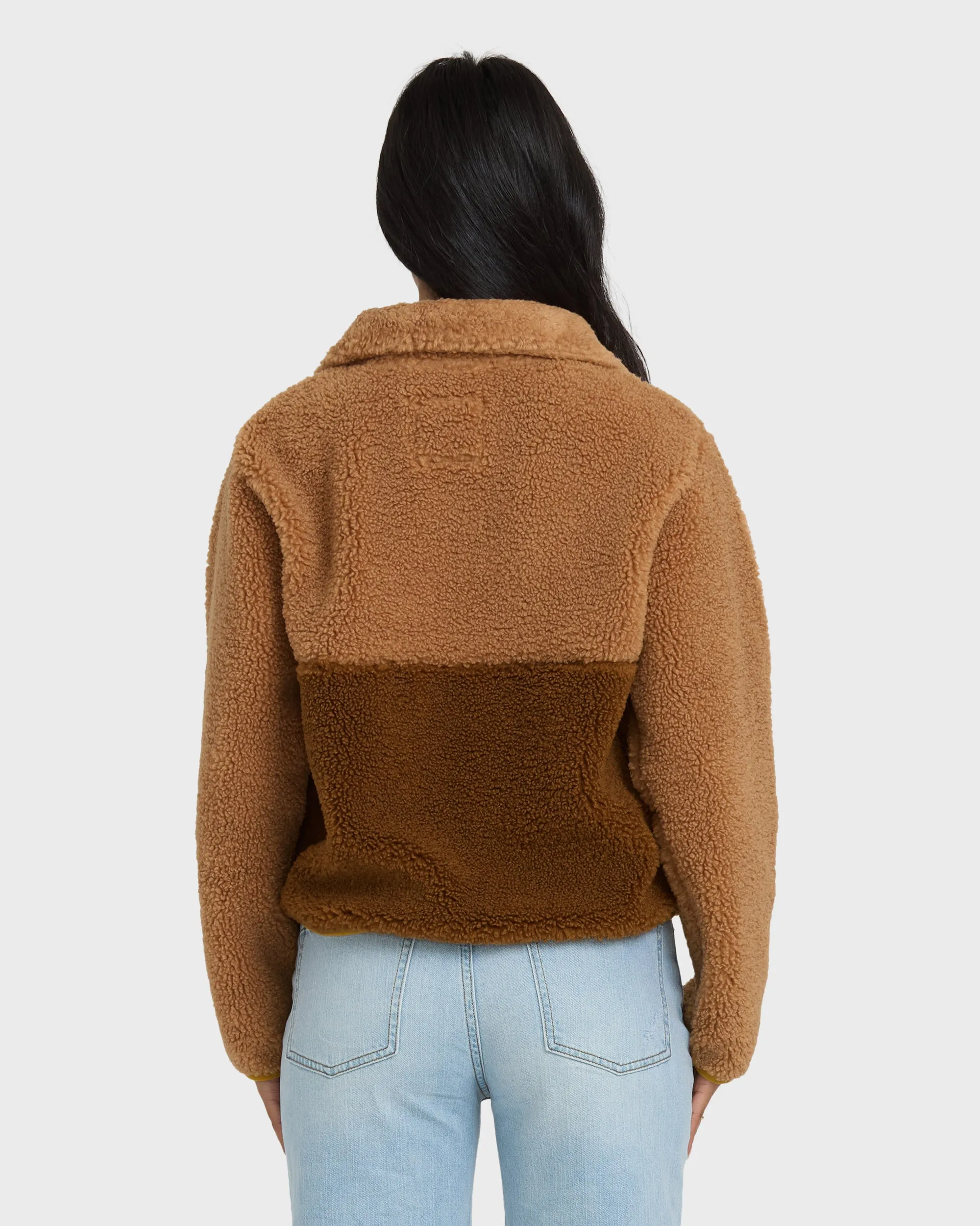 A/Div Horizon Mock Neck Half Zip Sweatshirt - Truffle sold by Billabong product image thumbnail 5