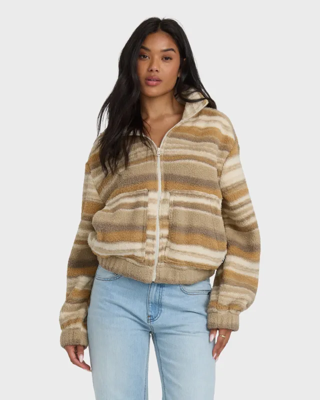 First Light Sherpa Zip - Coyote sold by Billabong