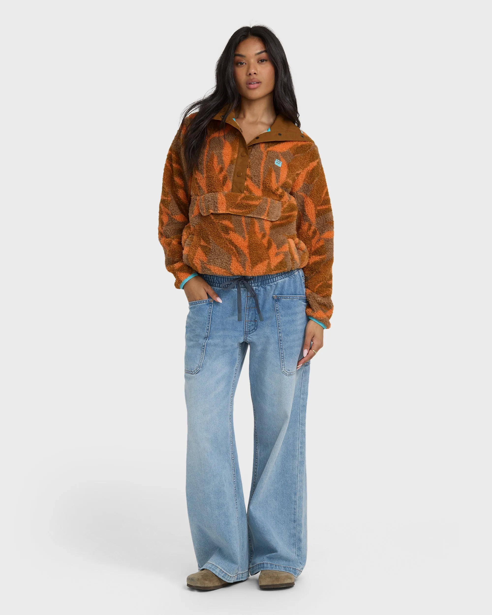 A/Div Switchback Pullover Half Snap Fleece - Faded Orange sold by Billabong product image thumbnail 3
