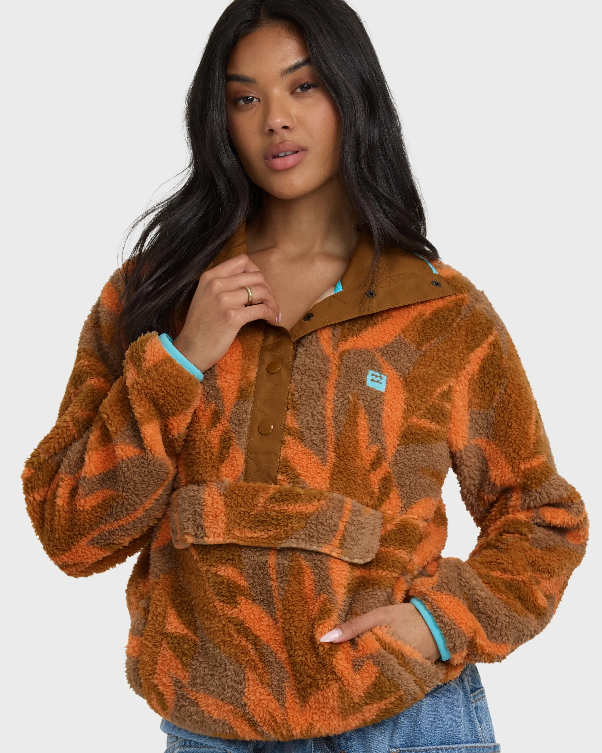 A/Div Switchback Pullover Half Snap Fleece - Faded Orange sold by Billabong product image thumbnail 2