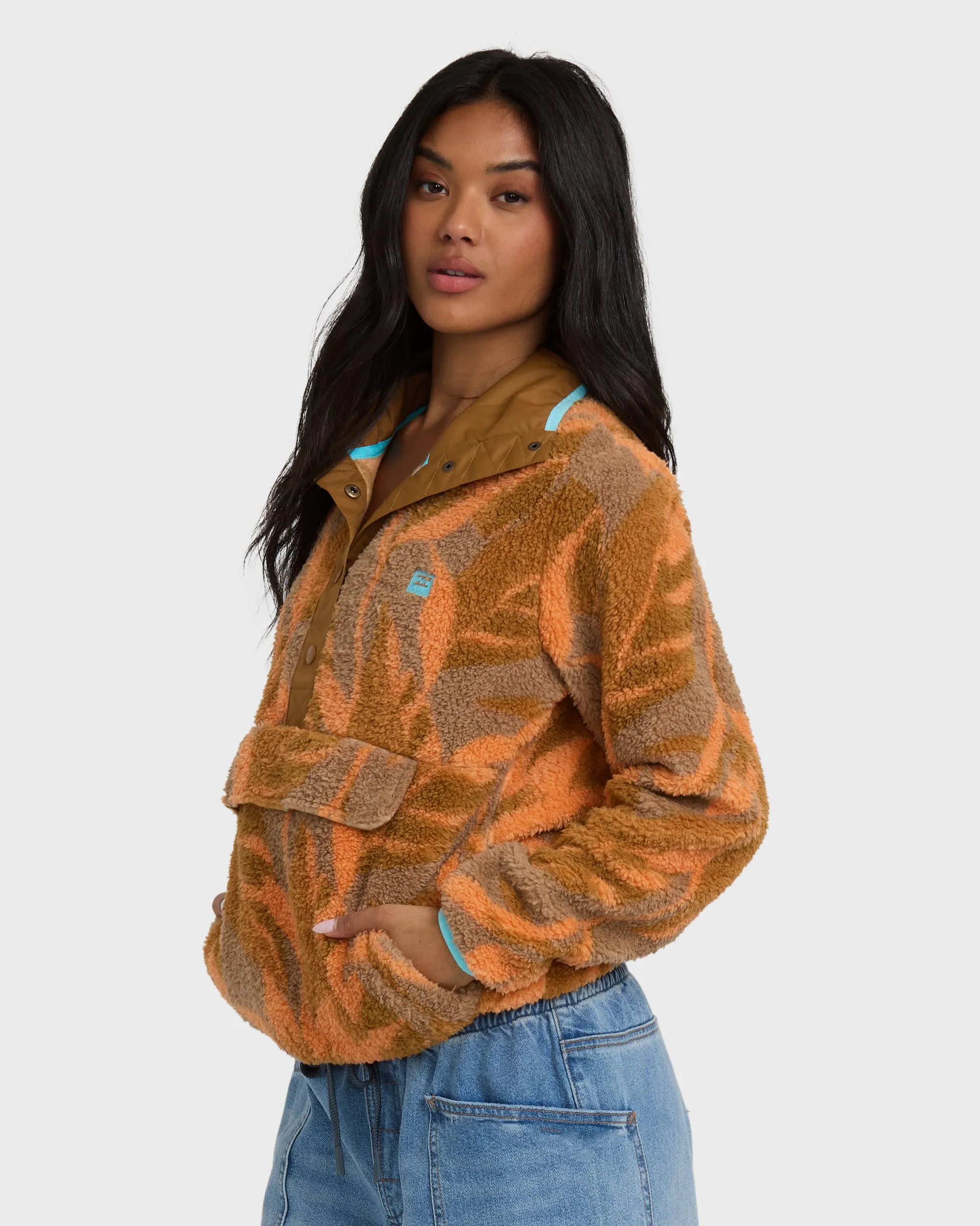 A/Div Switchback Pullover Half Snap Fleece - Faded Orange sold by Billabong product image thumbnail 4