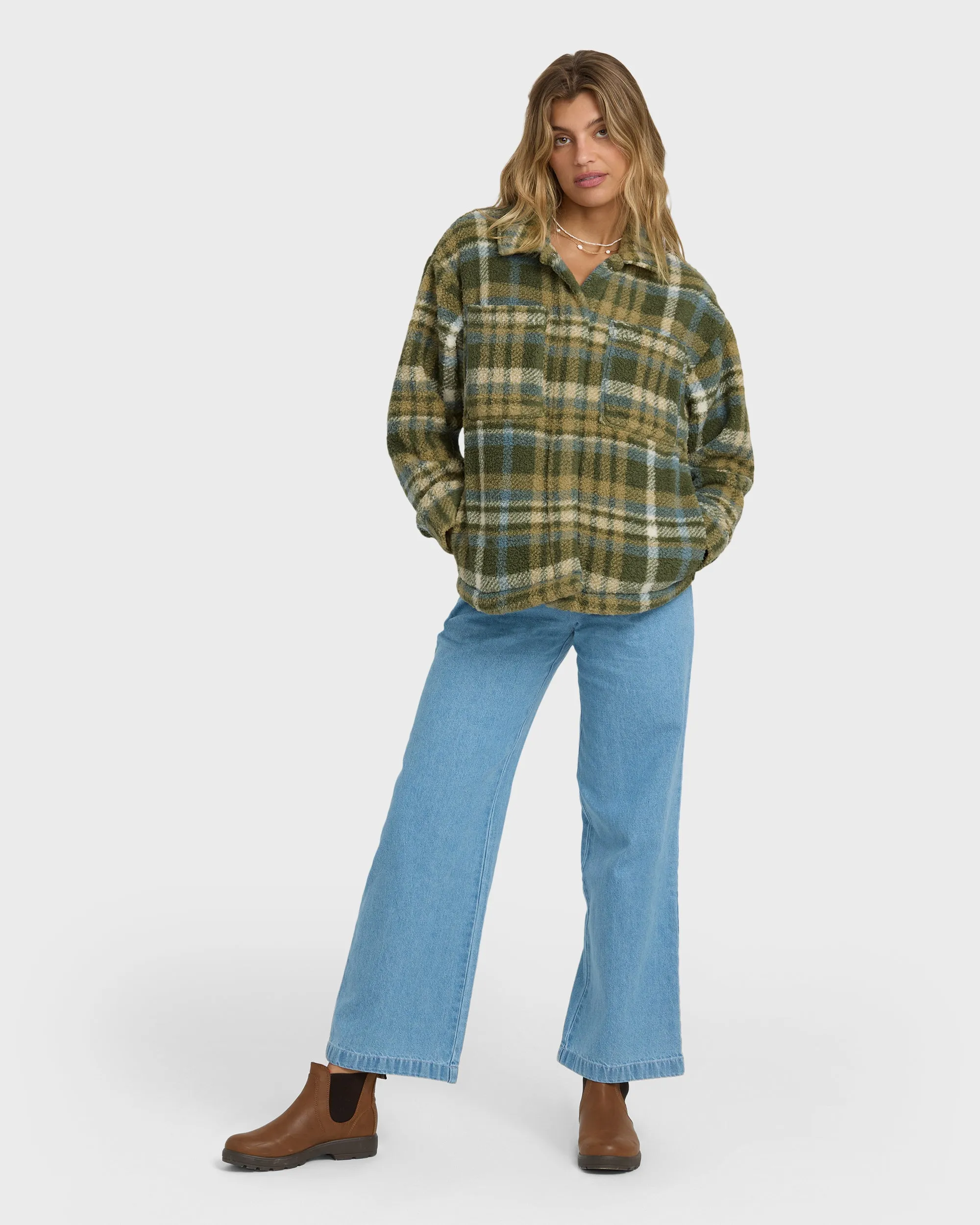 Sundown Sherpa Shacket - Canteen sold by Billabong product image thumbnail 3