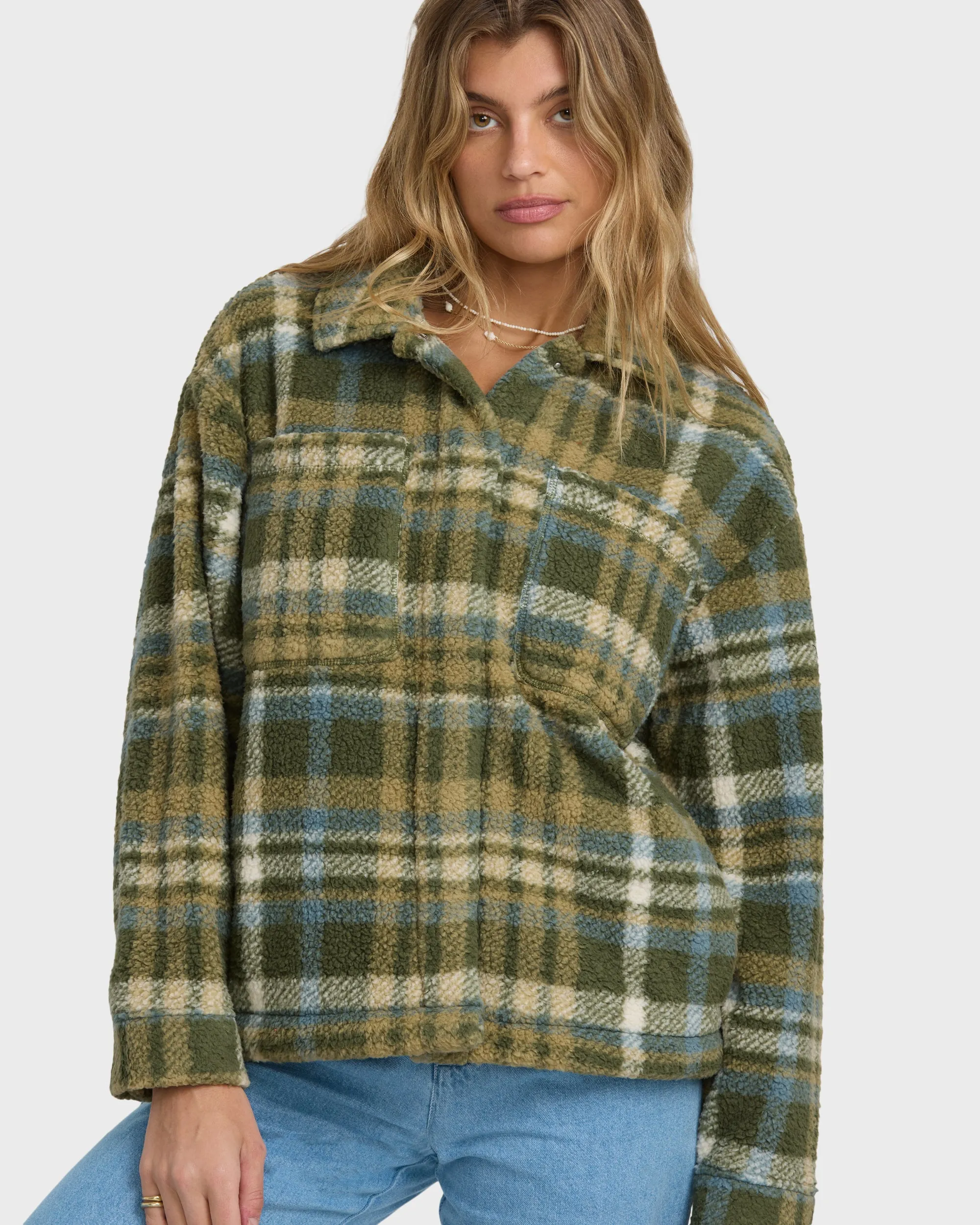 Sundown Sherpa Shacket - Canteen sold by Billabong product image thumbnail 2