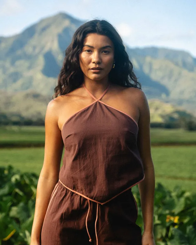 Double Take Halter - Teak sold by Billabong